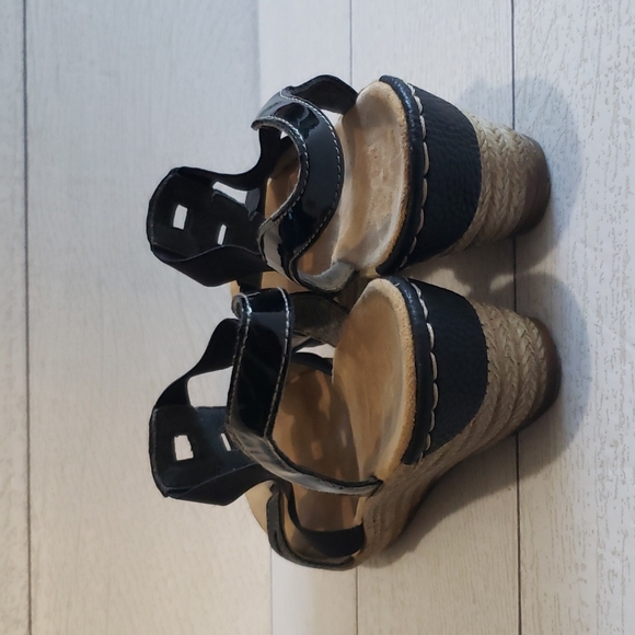 Rieker black elastic sling back straps woman sandals sandals size 37 (6) - Picture 4 of 7